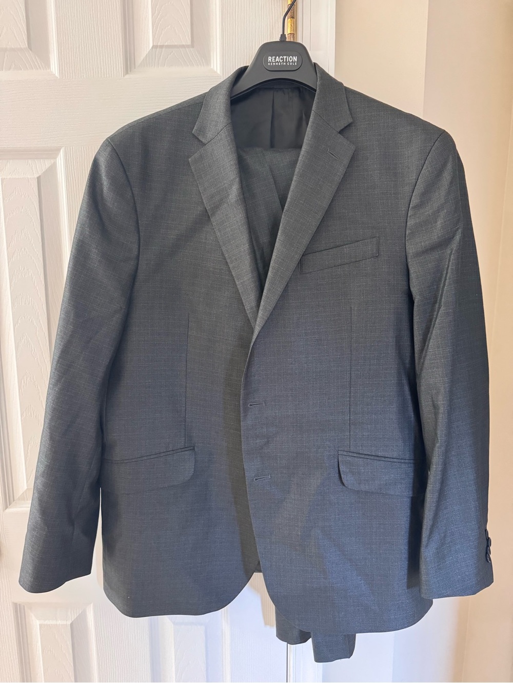 Kenneth Cole Gray Classic Two-Button Suit Jacket